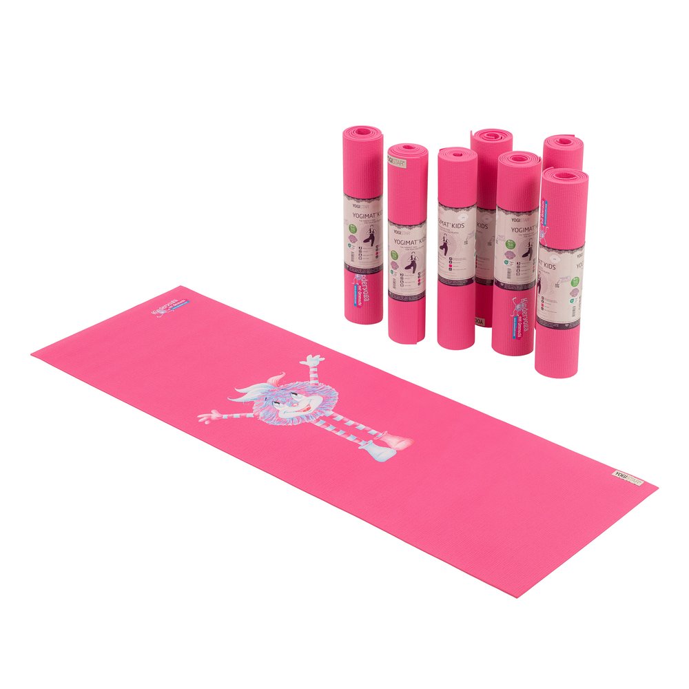 Ommschi Kinderyoga-Matte – Original Edition Kinderyogamatte mit großem Ommschi-Motiv – rutschfest und gemütlich, ideal für Kinder & Erwachsene