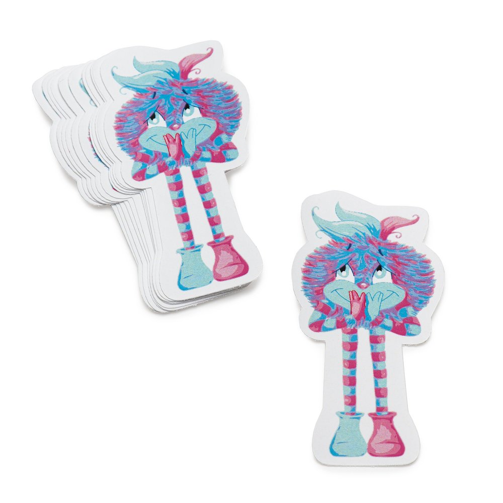 Ommschi Yoga-Sticker – 10er-Set (gemischt). Ommschi Yoga-Sticker Blume Motiv